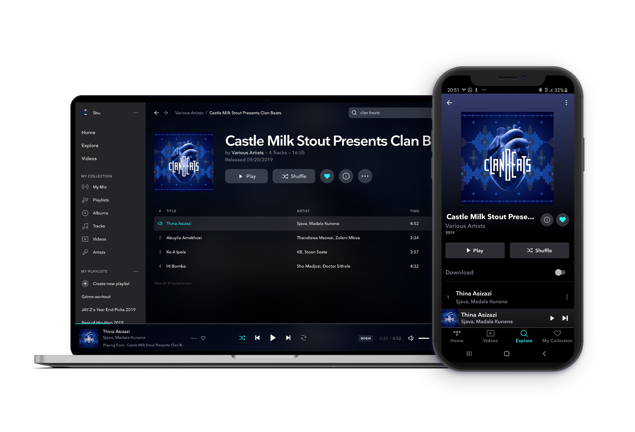 Mobile campaign mockup