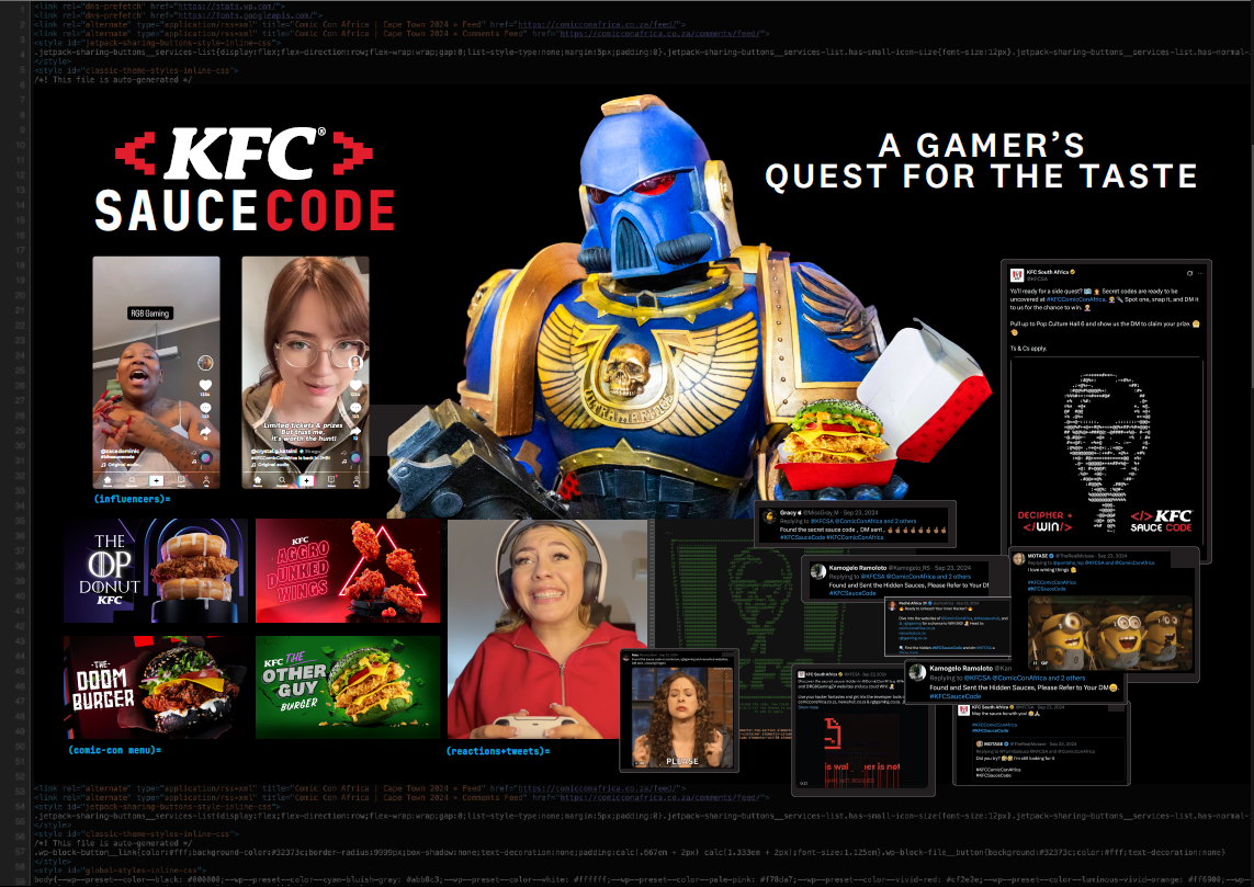 KFC Sauce Code case board detail